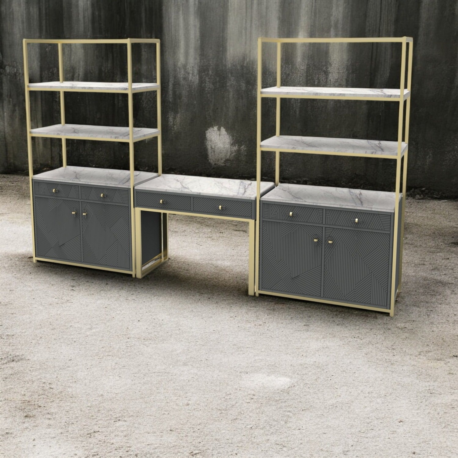 Biophilia Desk and Shelving