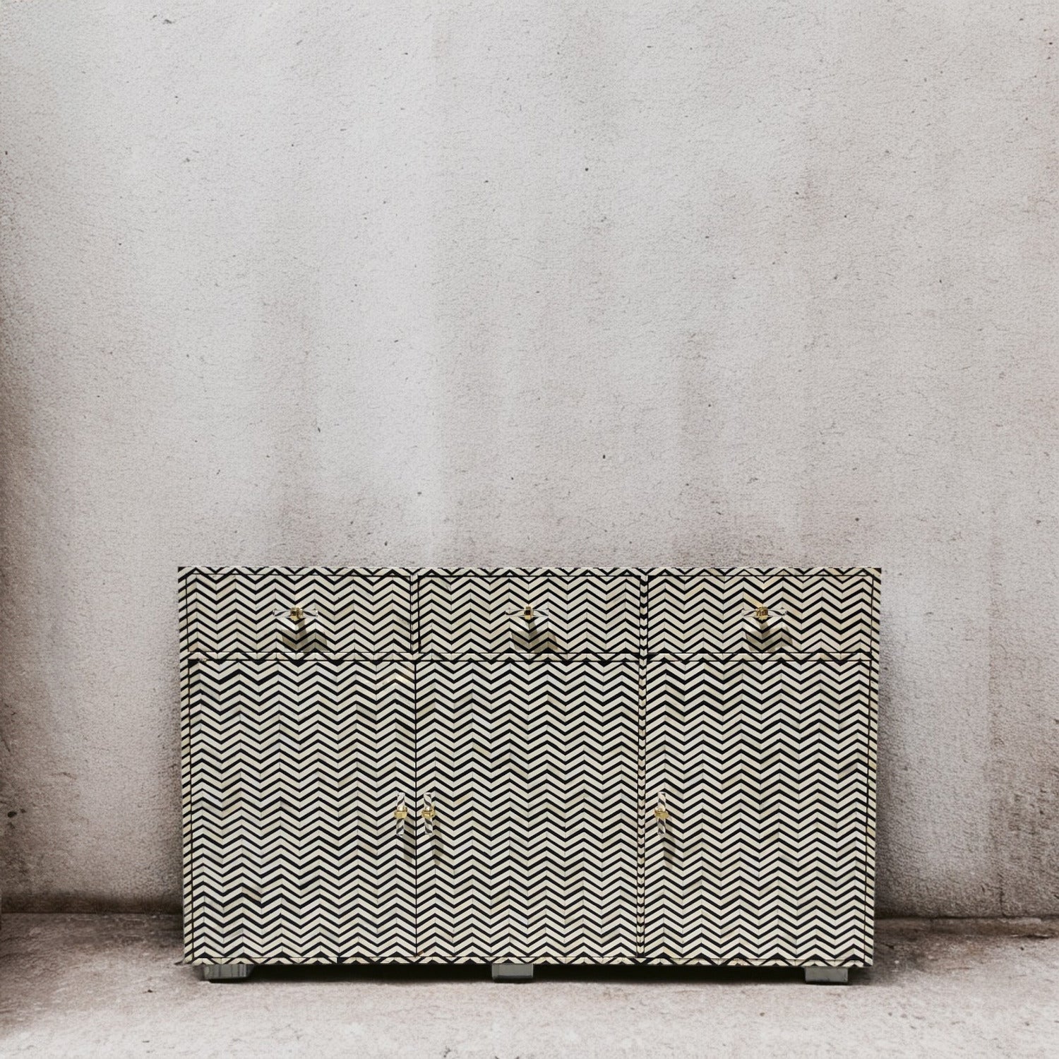 Chevron Tall Sideboard