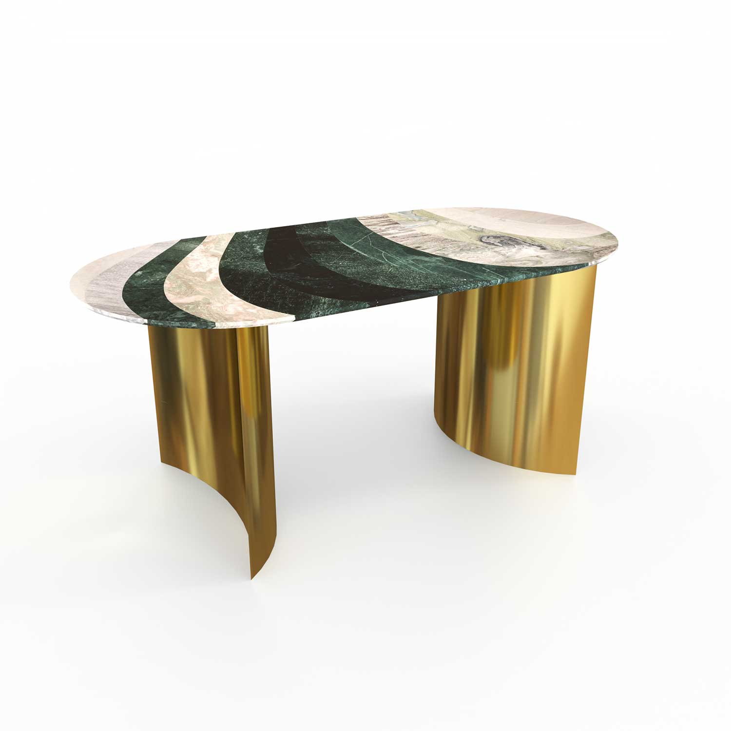Layered Marble Dining Table - ipse ipsa ipsum