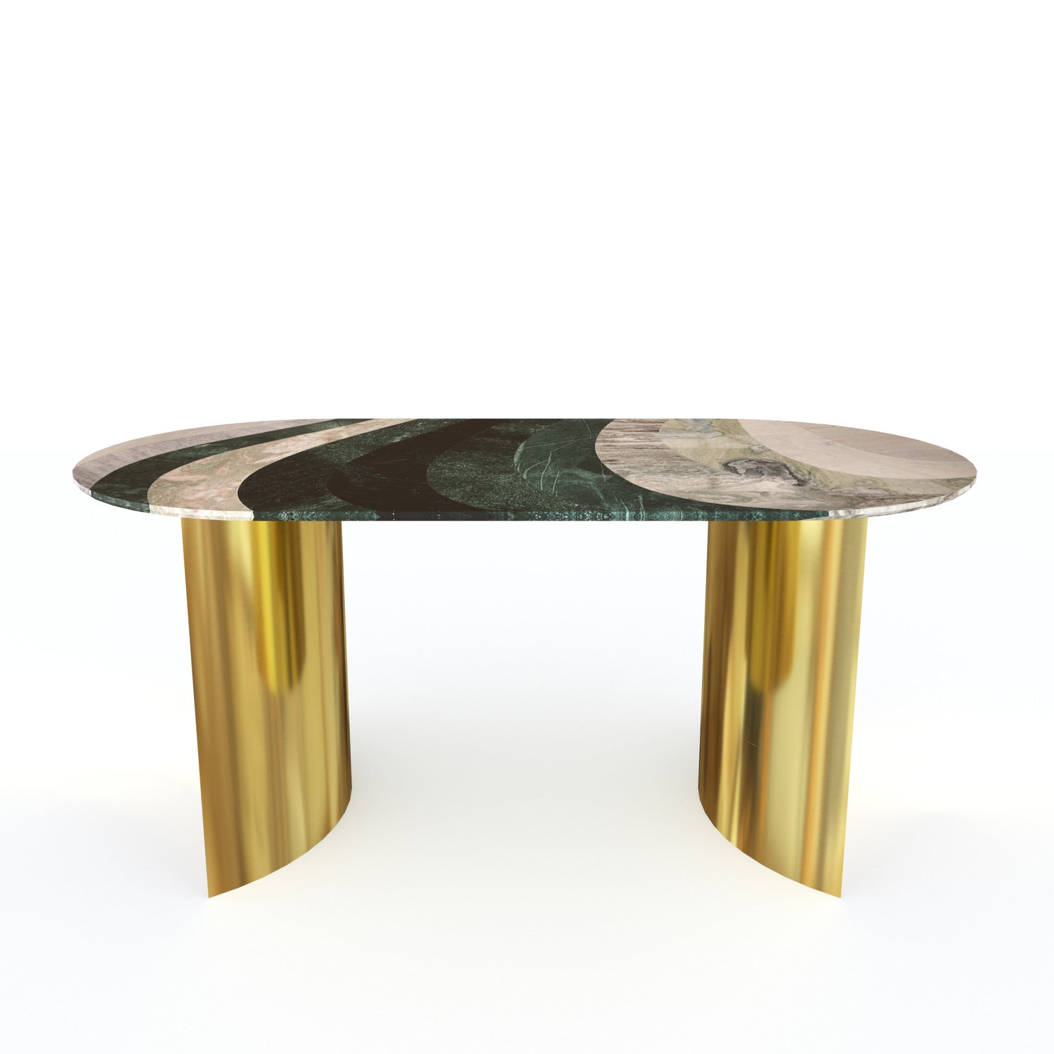 Layered Marble Dining Table - ipse ipsa ipsum