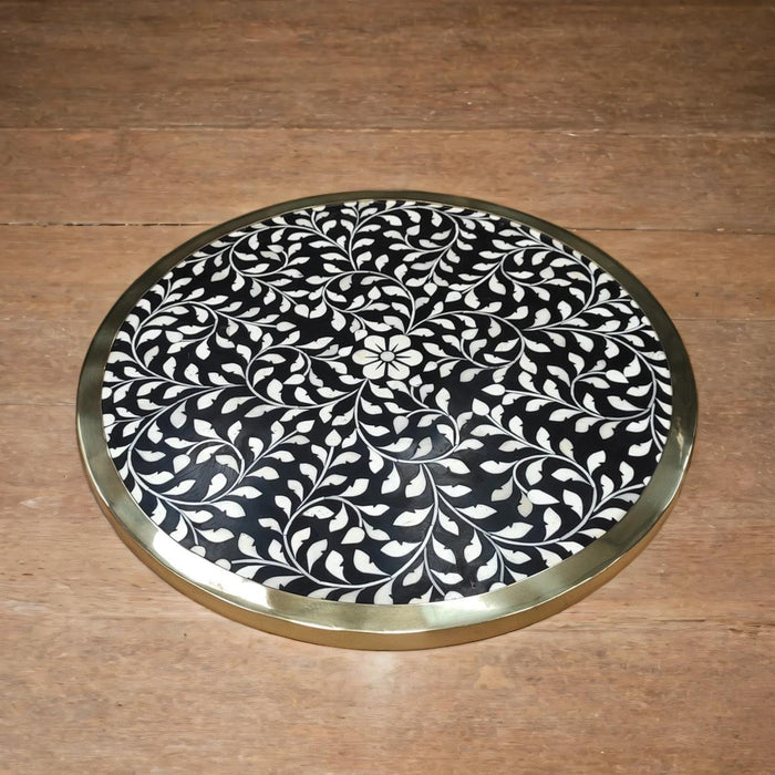Lazy Susan - Black and White Inlay