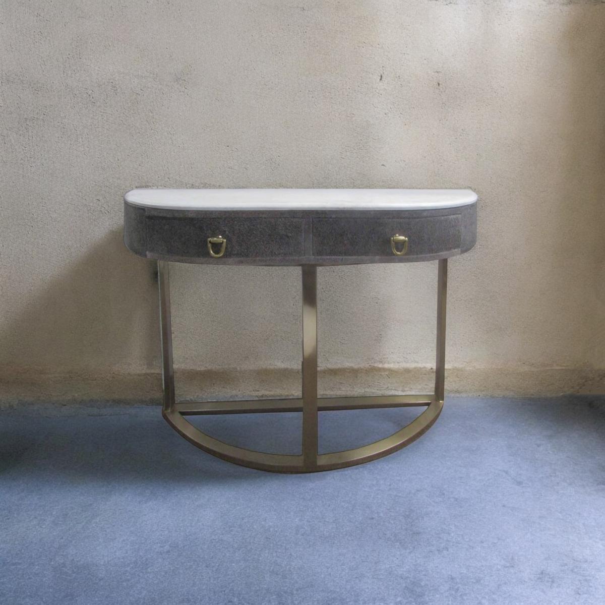 Luxe Half-Moon Console