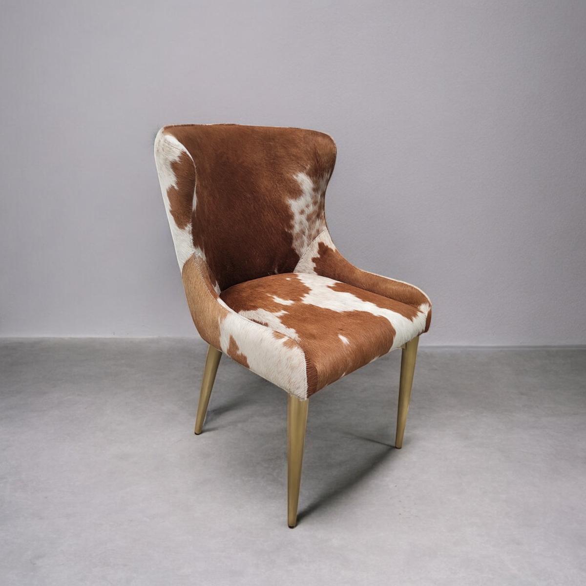 Retro Dining Chair - Cowhide