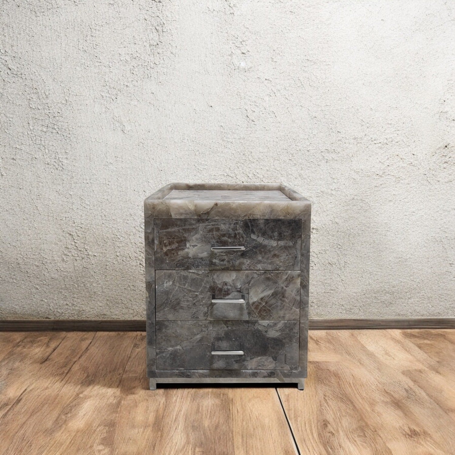 Smoky Quartz Bedside Table