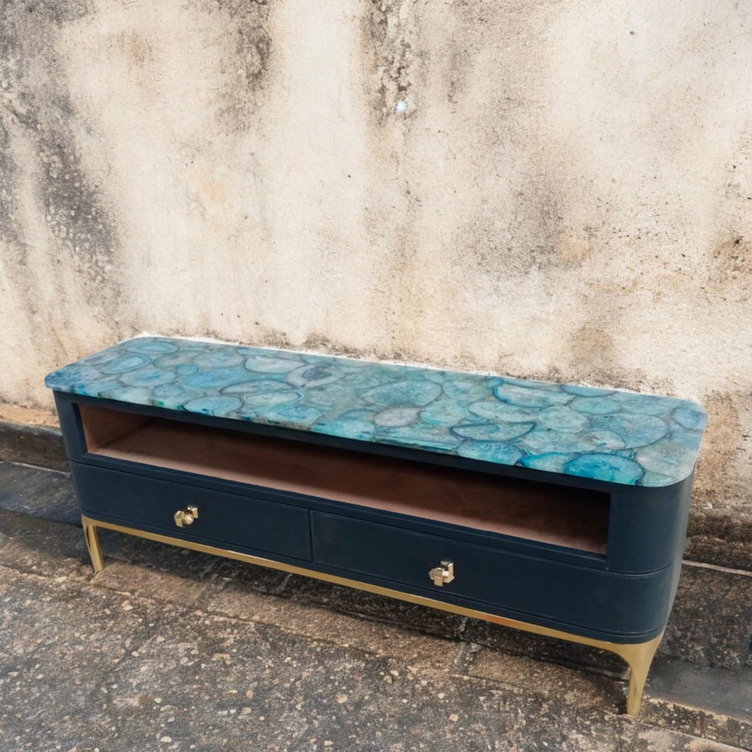 Straits Blue Agate TV Console