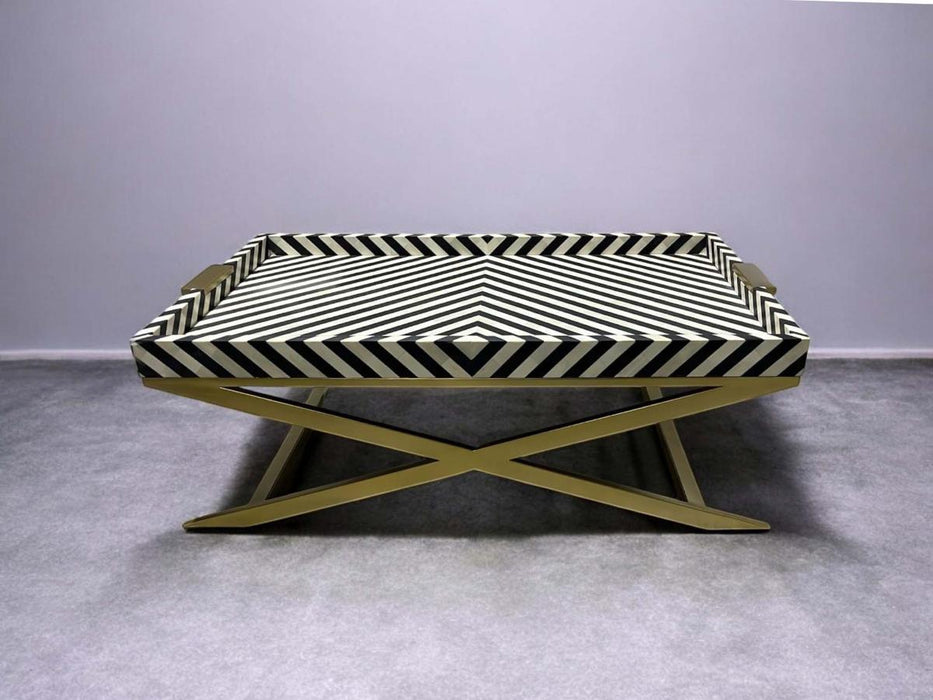 Zebra Nymeria Bone Inlay Coffee Table