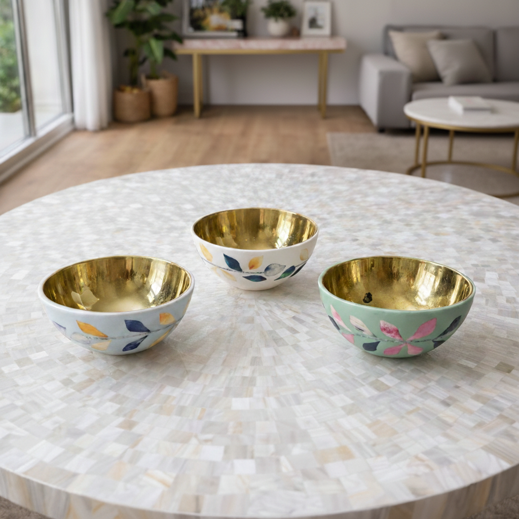Peranakan Nut Bowls (Set of 3)