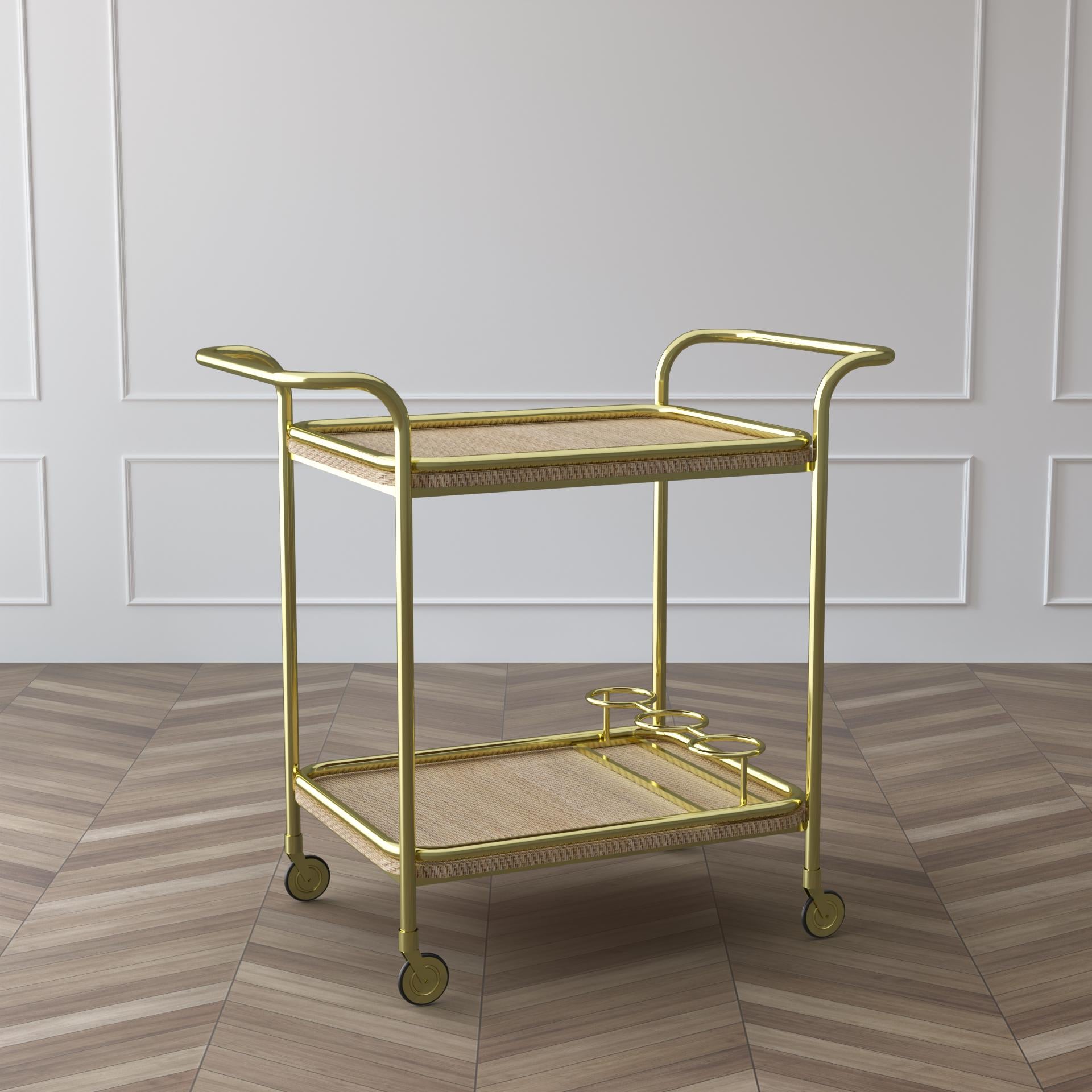Stamford Rattan Trolley - ipse ipsa ipsum