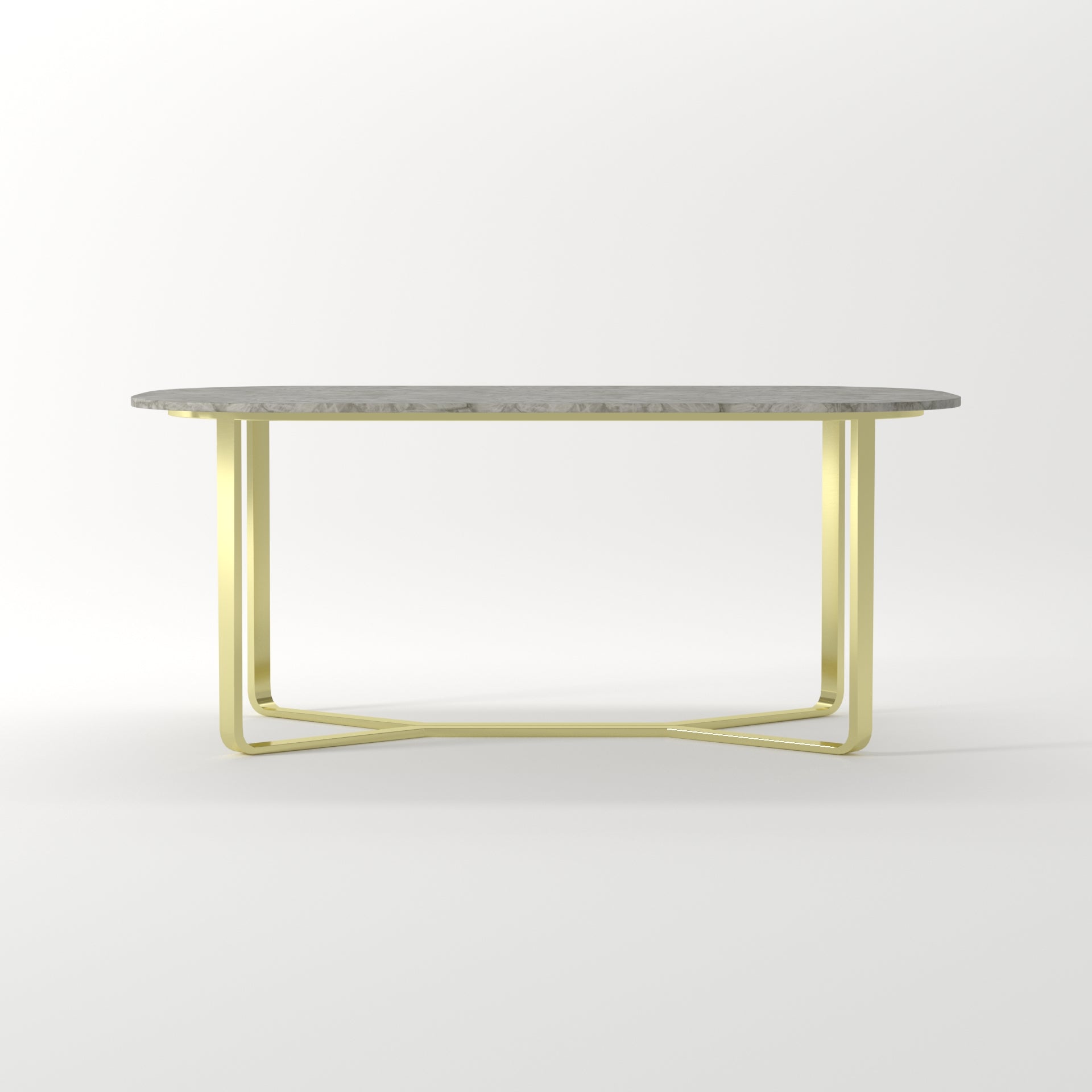 Straits Dining Table Antique Brass - ipse ipsa ipsum
