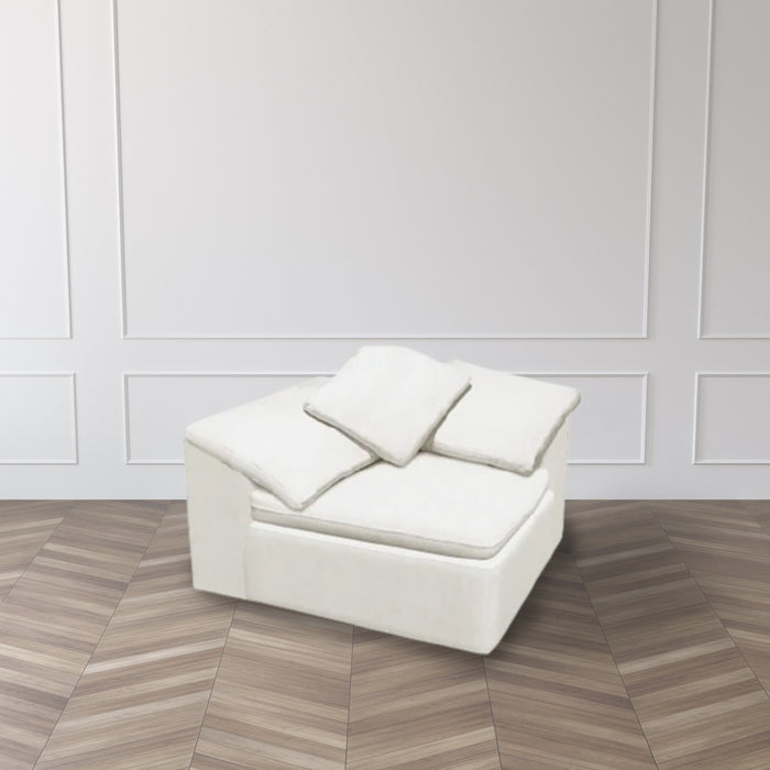 Floating White Sofa - Corner - ipse ipsa ipsum