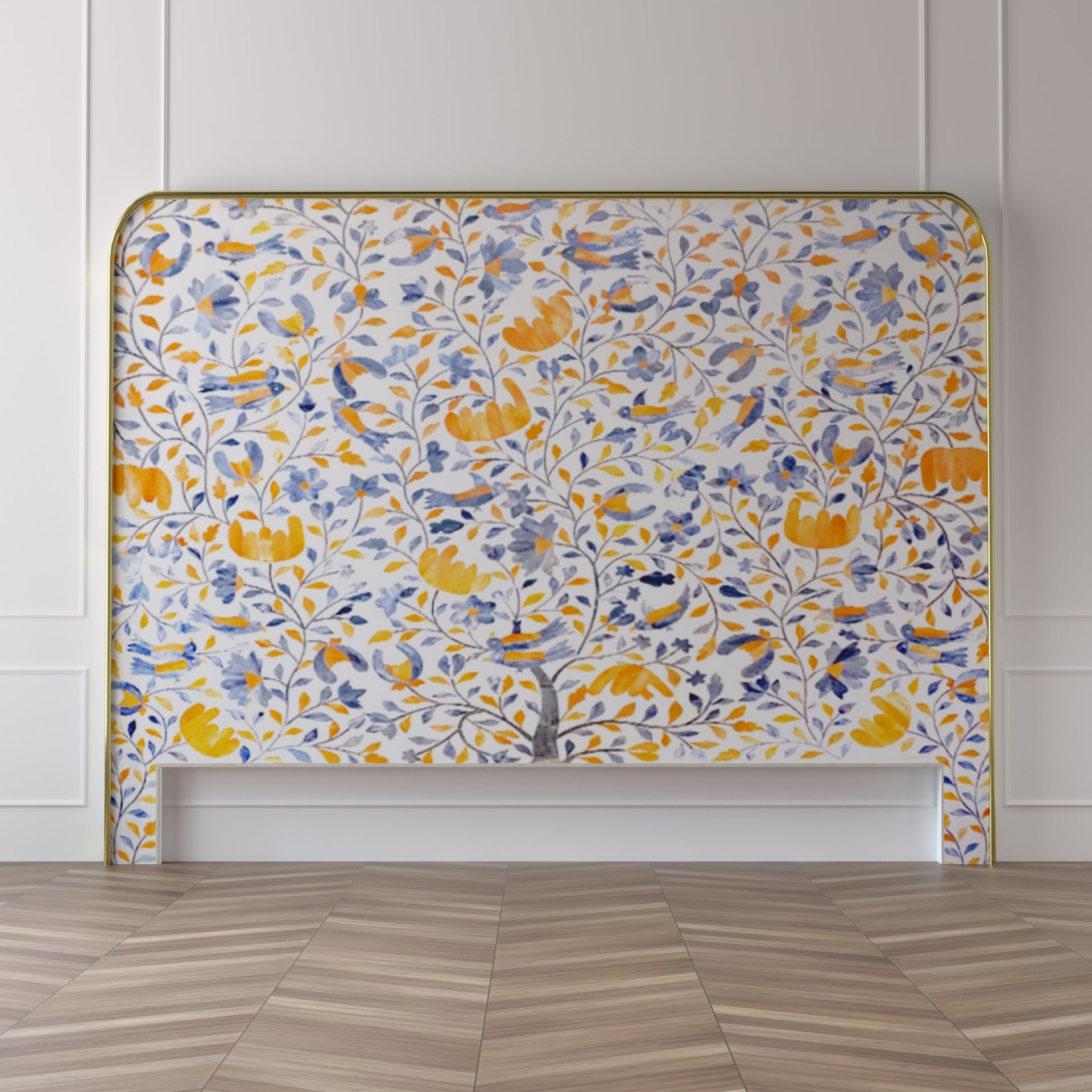 Armenian Bone Inlay Headboard - ipse ipsa ipsum