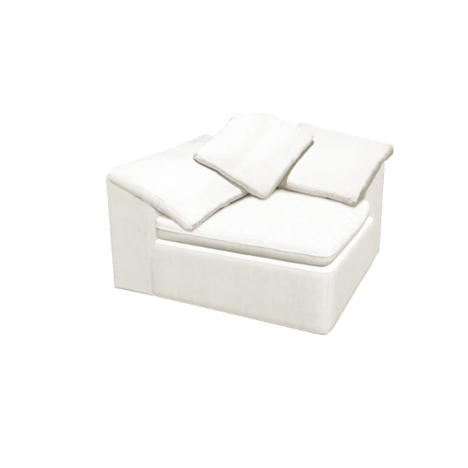 Floating White Sofa - Corner - ipse ipsa ipsum