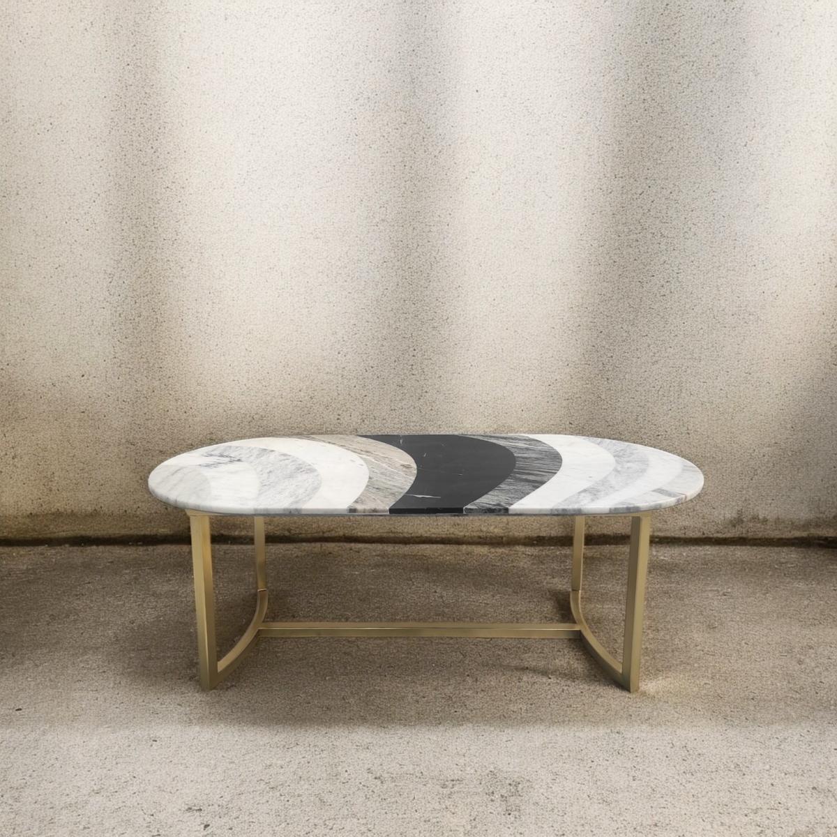 Layered Marble Coffee Table