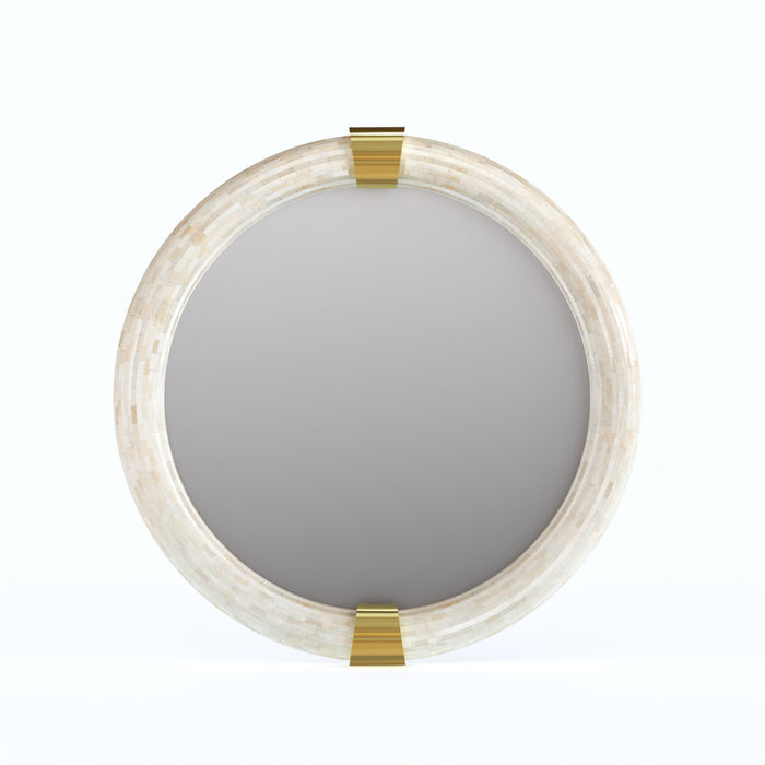 Choker Inspired Bone Inlay Mirror - ipse ipsa ipsum