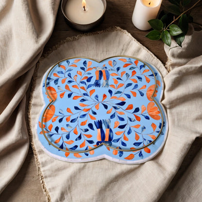 Clover Tray Bone Inlay - ipse ipsa ipsum