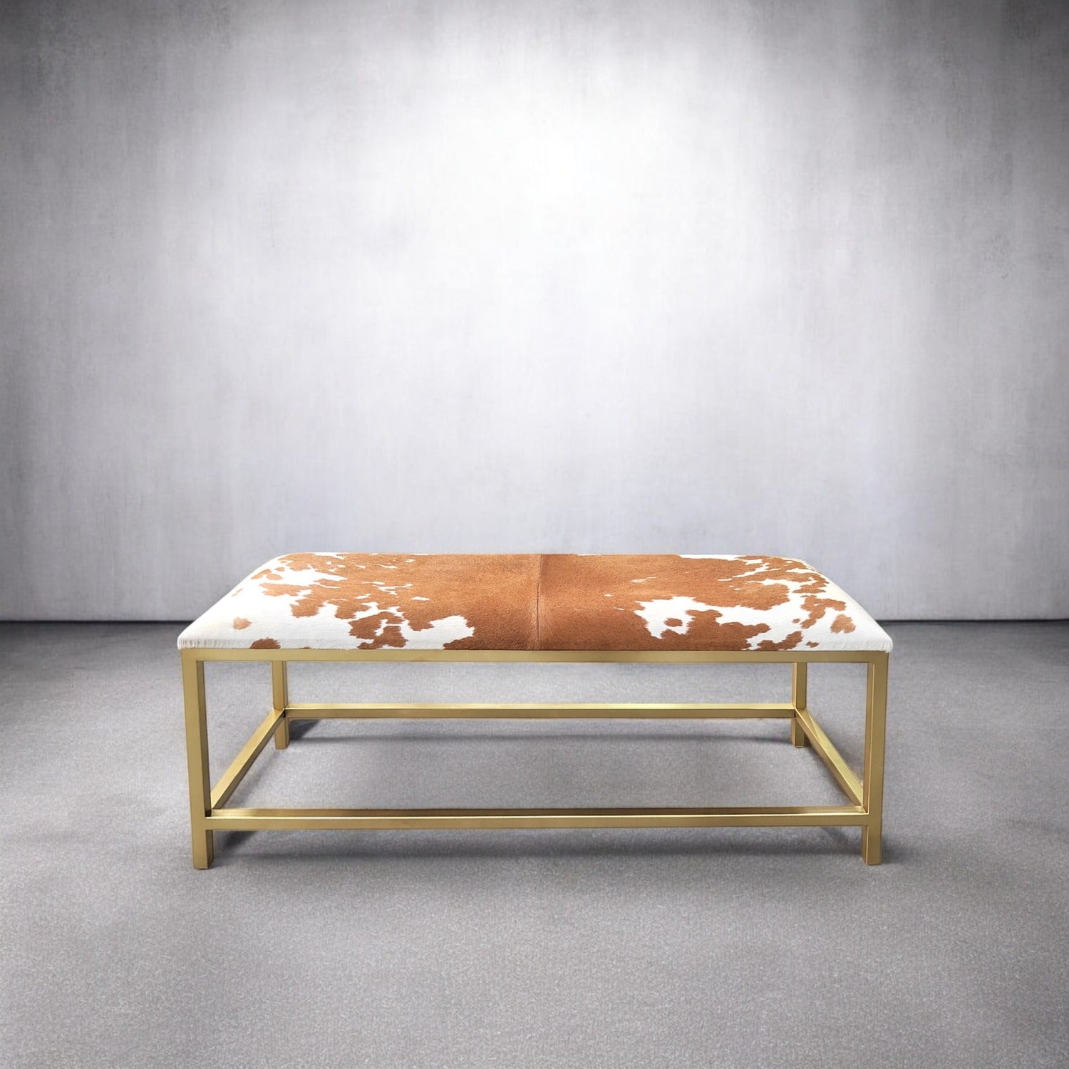 Cowhide Bench