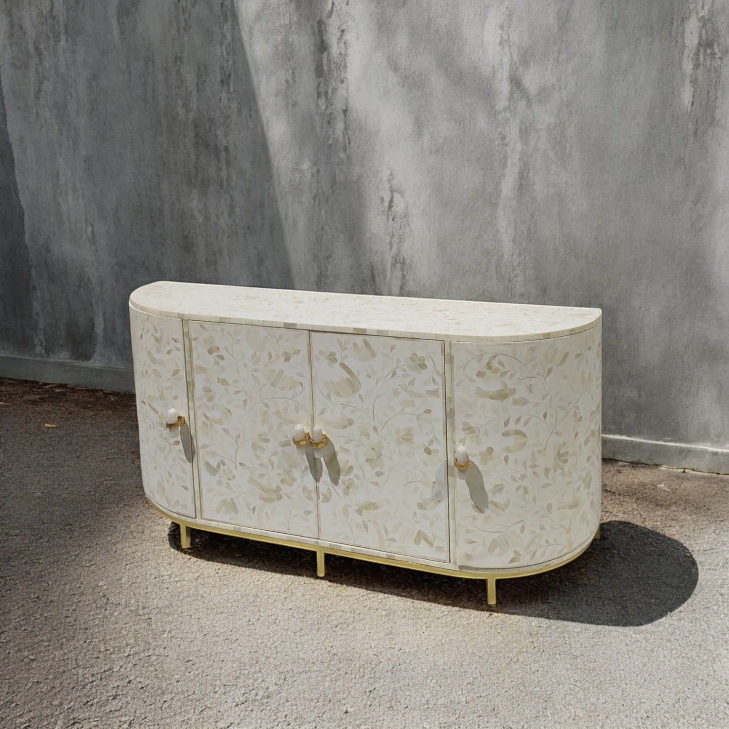 Curved Peranakan Sideboard