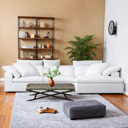 Floating White Sofa Sectional - L Shape - ipse ipsa ipsum