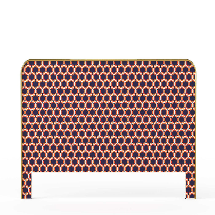 Joo Chiat Geometric Bone Inlay Headboard - ipse ipsa ipsum