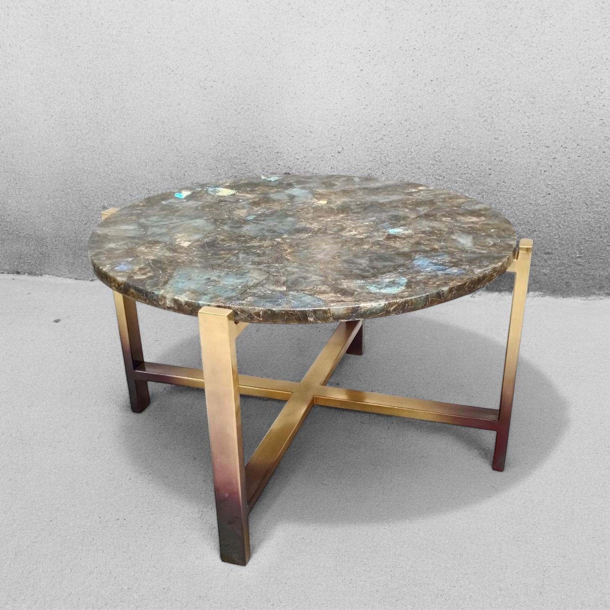 Lykas Coffee Table - Peacock Stone