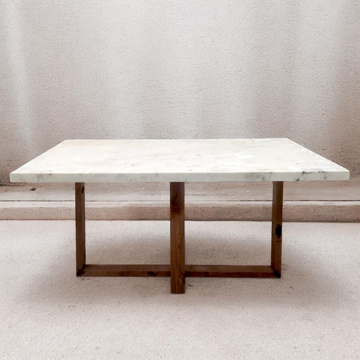 Max Dining Table - White Marble - ipse ipsa ipsum
