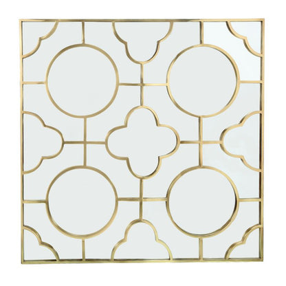 Patterned Mirror - Antique Brass - ipse ipsa ipsum