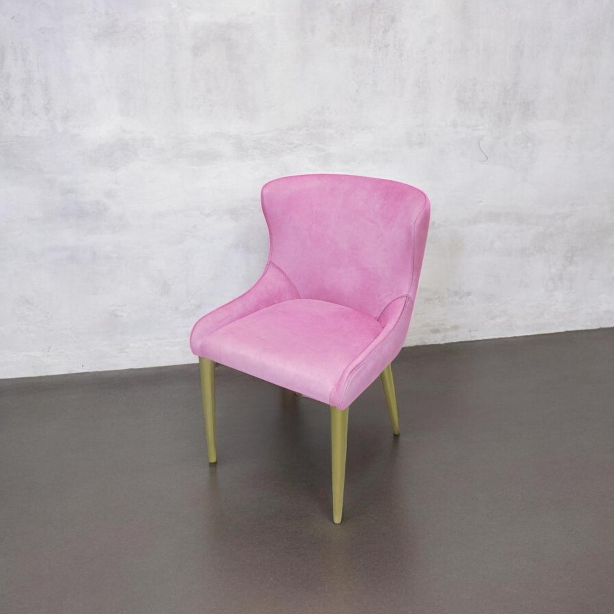 Retro Dining Chair - Pink hide