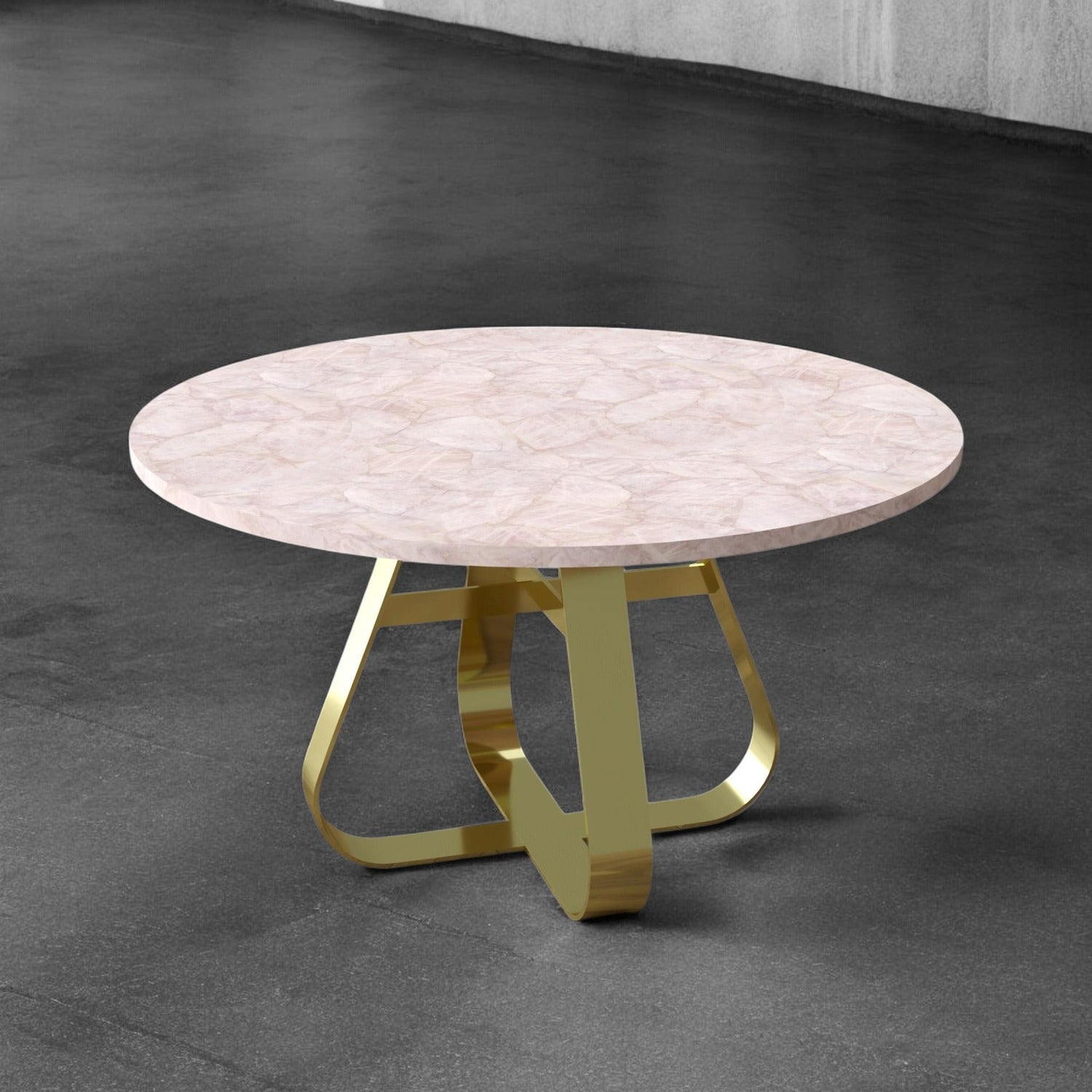 Rose Quartz Morion Dining Table - ipse ipsa ipsum