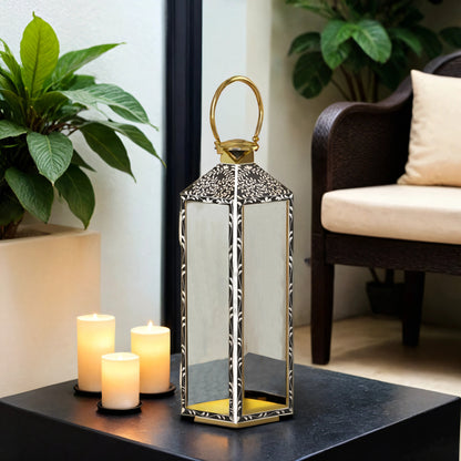Slim Duxton Glass Indoor Decorative Lantern - ipse ipsa ipsum
