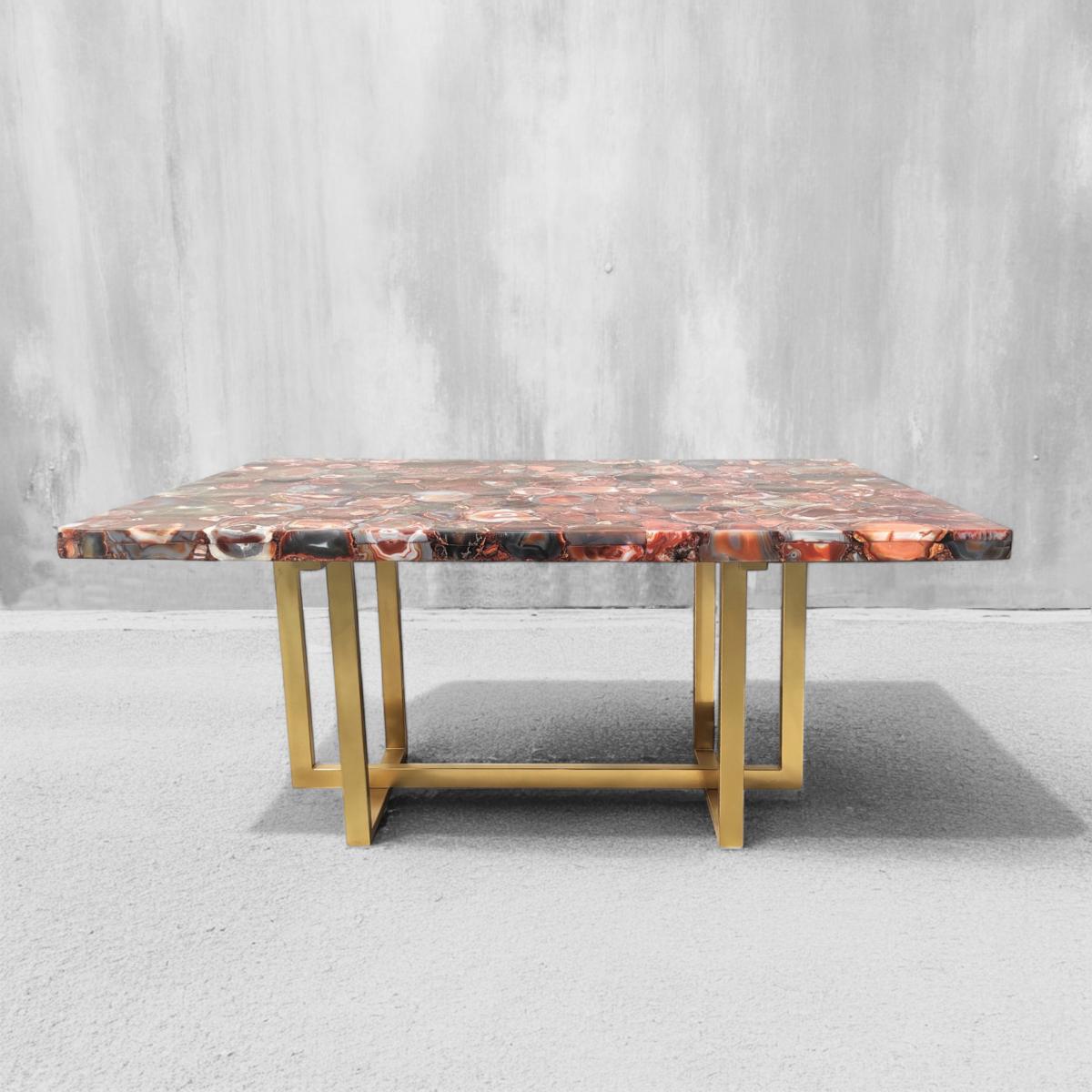 Stellar Dining Table - Red Agate - ipse ipsa ipsum