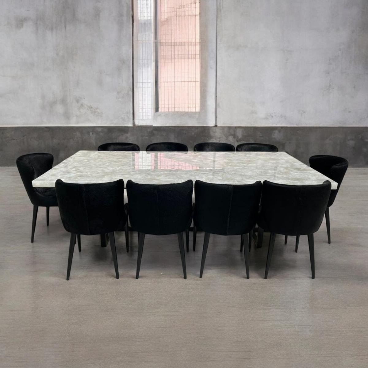 Stellar Dining Table - White Quartz - ipse ipsa ipsum