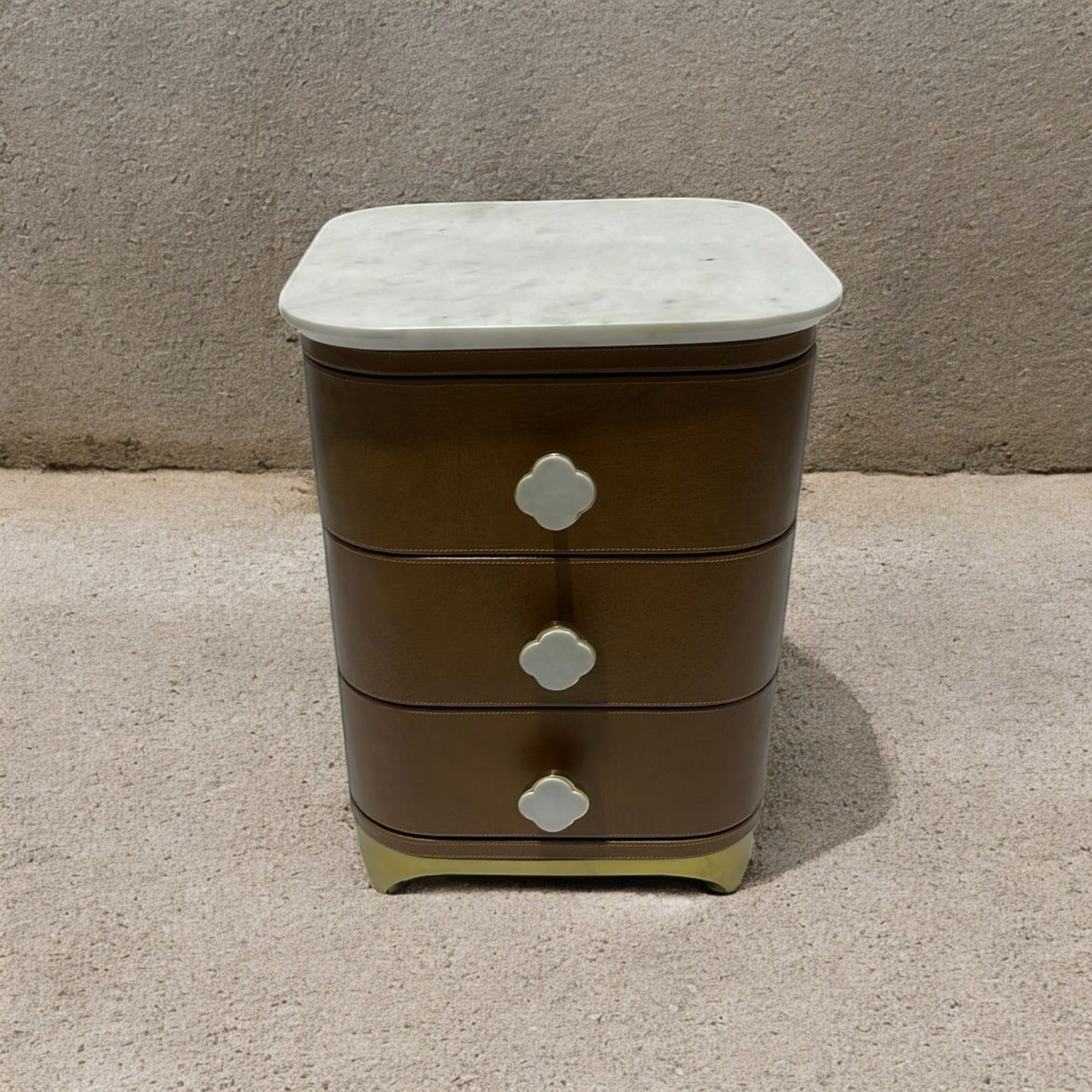 Straits Leather Bedside table