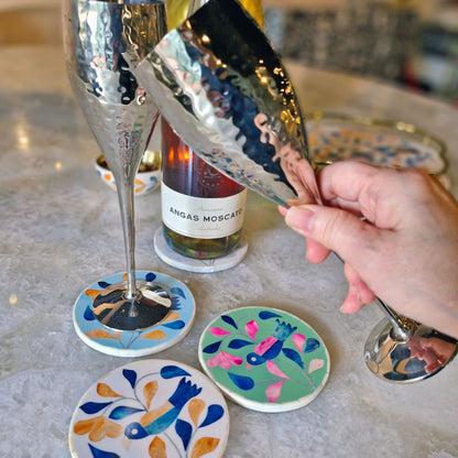 perankan bone inlay coasters - ipse ipsa ipsum