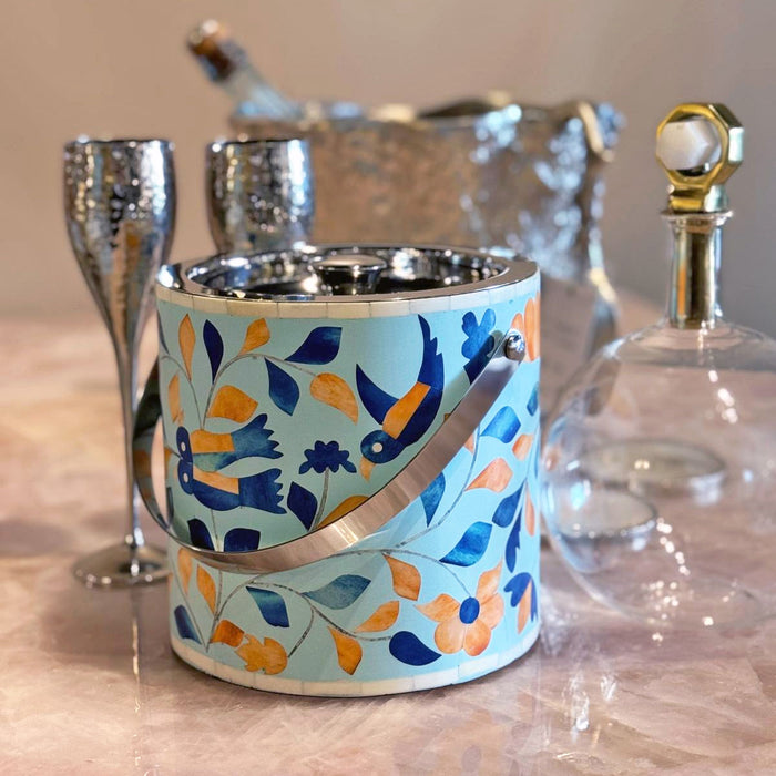 Peranakan Ice Bucket - Double Wall with Lid