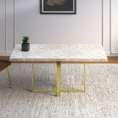 Max Dining Table Antique Brass - ipse ipsa ipsum