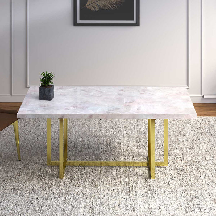 Stellar Dining Table Antique Brass - ipse ipsa ipsum