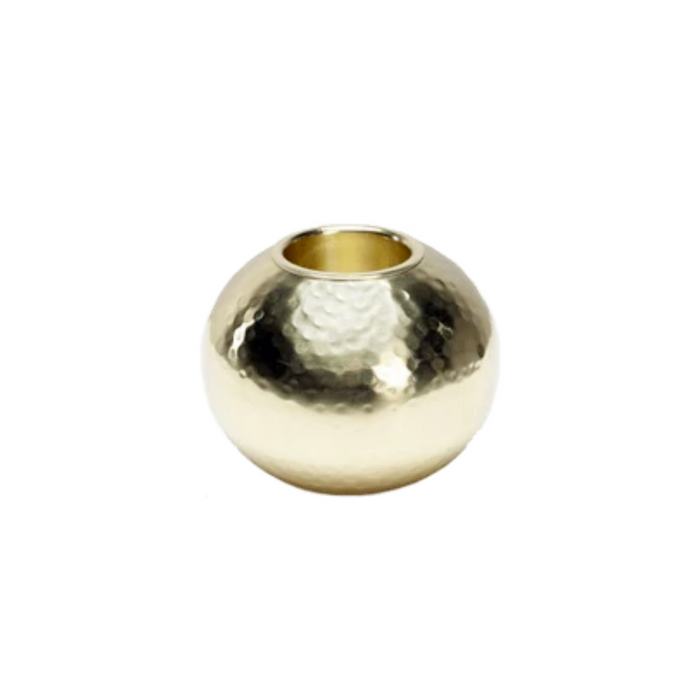 Hammered Brass Tealight - ipse ipsa ipsum