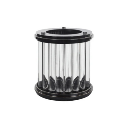 Art Deco Round Hurricane Candle Holder - ipse ipsa ipsum