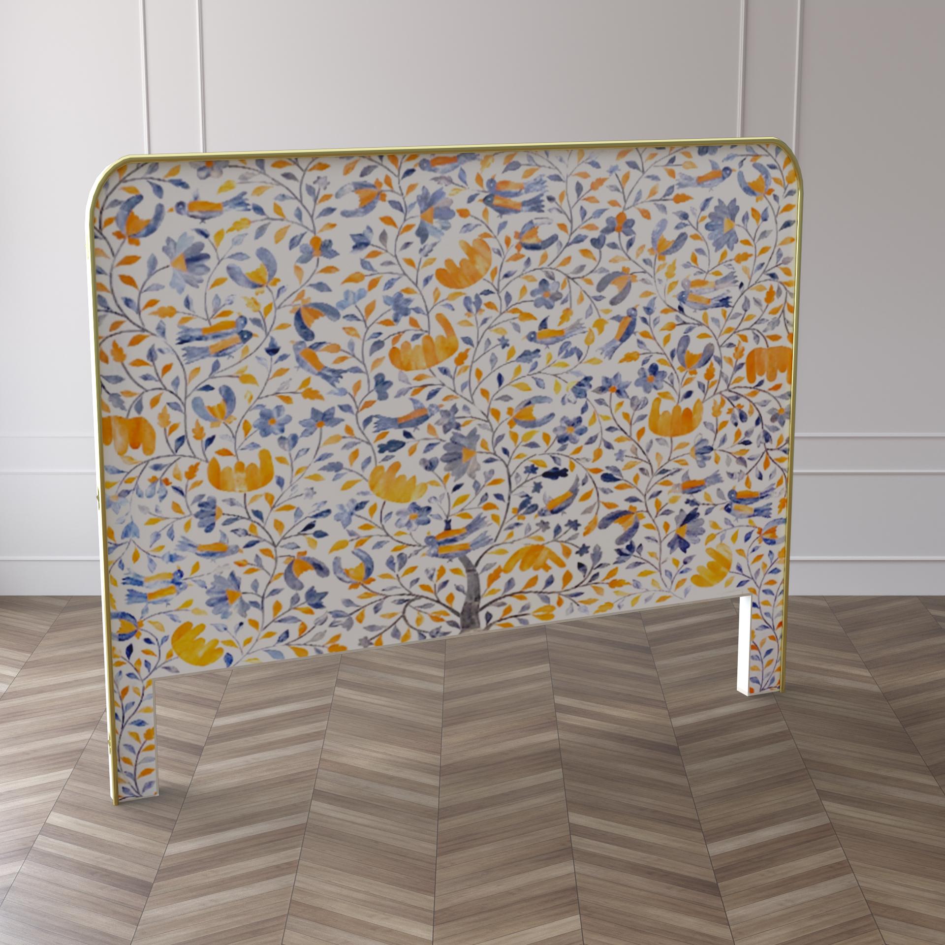 Armenian Bone Inlay Headboard - ipse ipsa ipsum