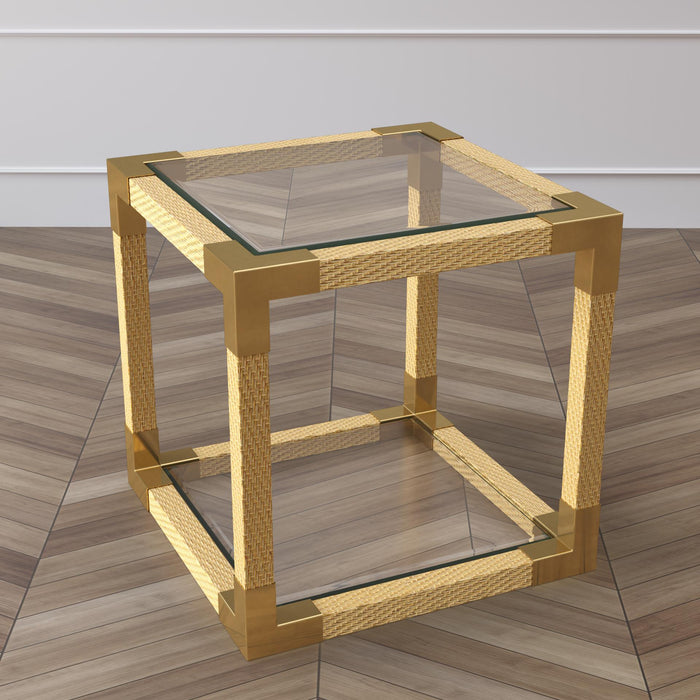 Modern Woven Side Table - ipse ipsa ipsum