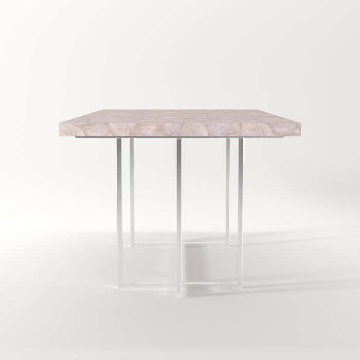 Stellar Dining Table Polished Steel - ipse ipsa ipsum