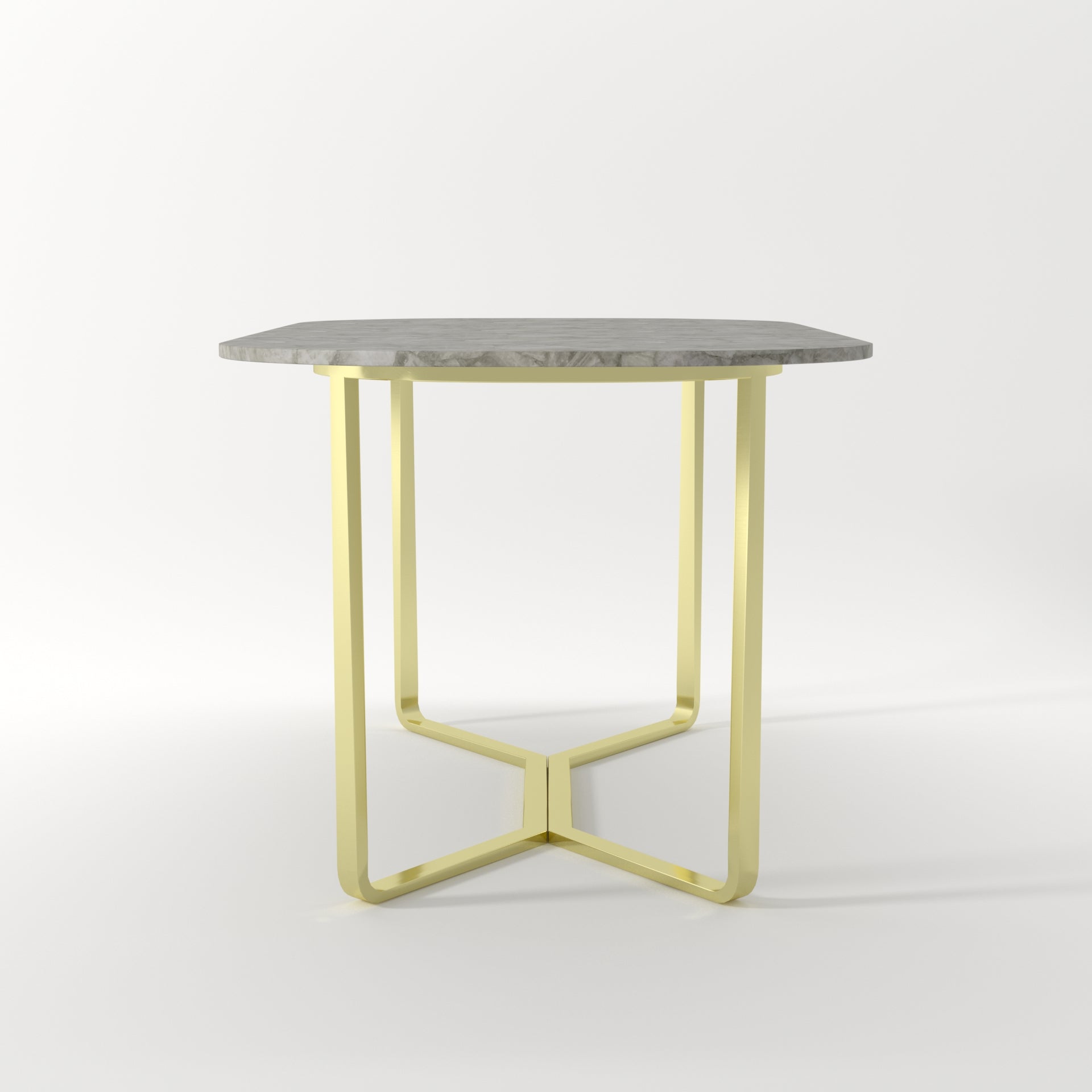 Straits Dining Table Antique Brass - ipse ipsa ipsum