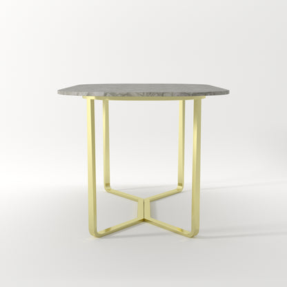 Straits Dining Table Antique Brass - ipse ipsa ipsum