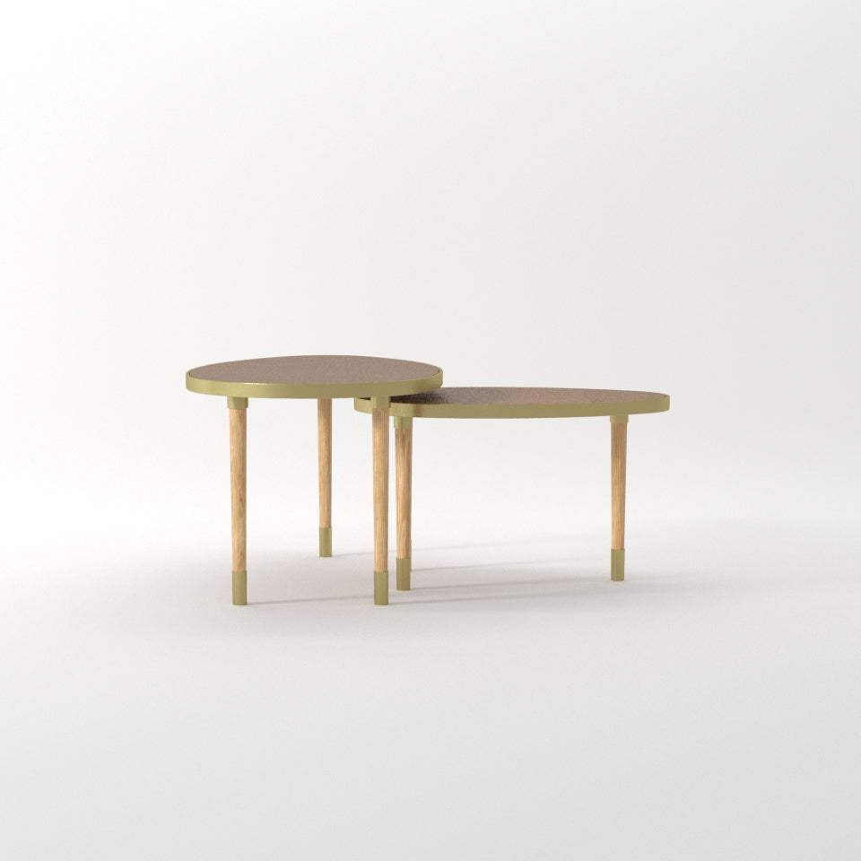 Stamford Rattan Coffee Table Set of 2 - ipse ipsa ipsum