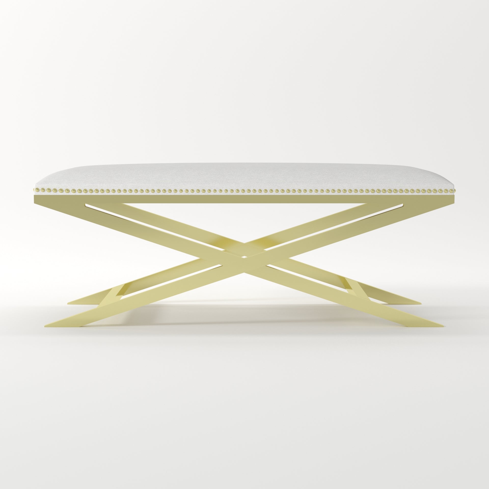 Nymeria Grey Cowhide Bench - ipse ipsa ipsum