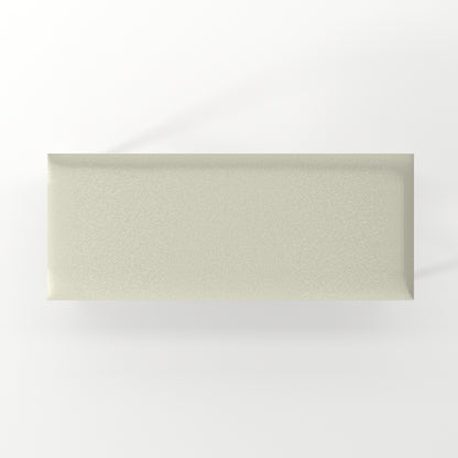 Bamboo White Velvet Cowhide Ottoman - ipse ipsa ipsum