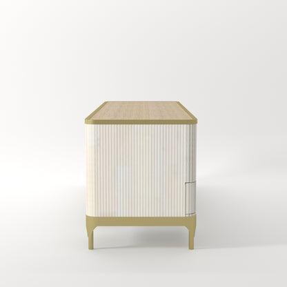 Bamboo Bone Inlay TV Console - ipse ipsa ipsum