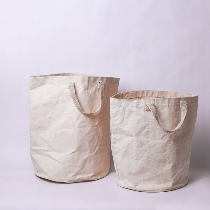 Cotton Canvas Laundry Bag with Hemp Handles - ipse ipsa ipsum