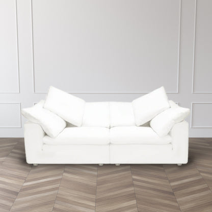 Floating White Sofa Sectional - Double - ipse ipsa ipsum