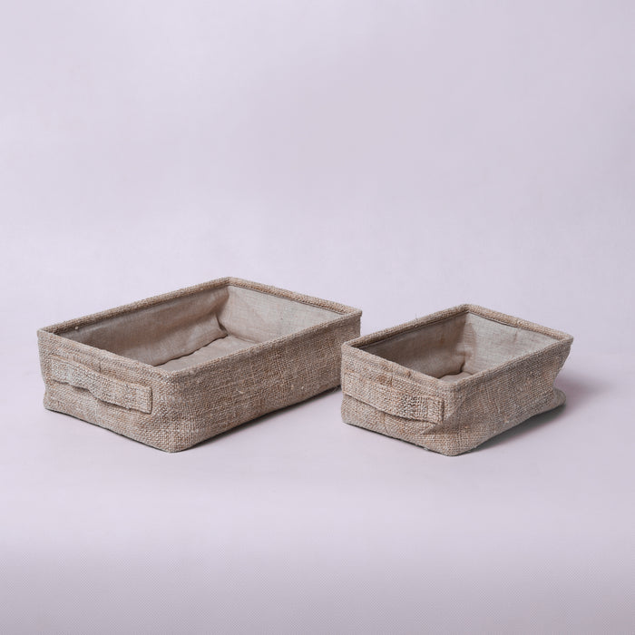 Hemp Storage Trays Set of 2 - ipse ipsa ipsum